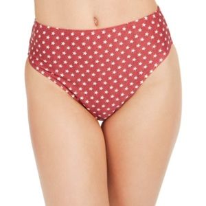 WeWoreWhat “Emily” red star print bottom high waist M nwt!